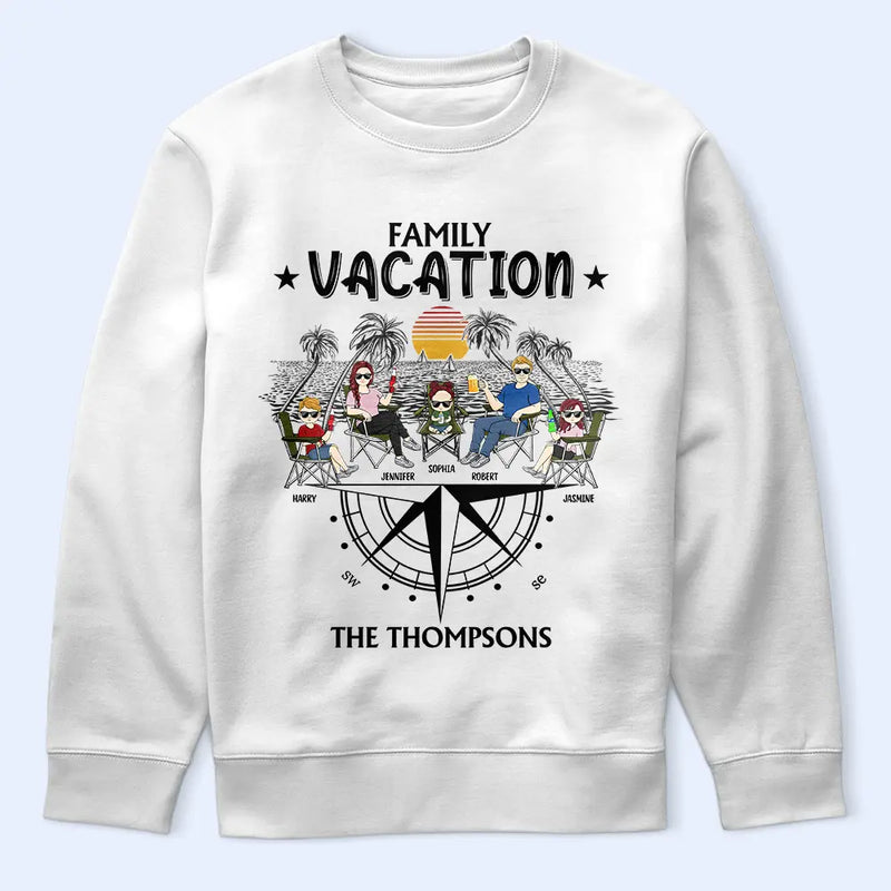 Family, Happy - Family Vacation - Personalized T Shirt