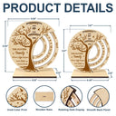 Family, Love, Christmas - Family Where Life Begins - Personalized Spinning Perpetual Desk Calendar