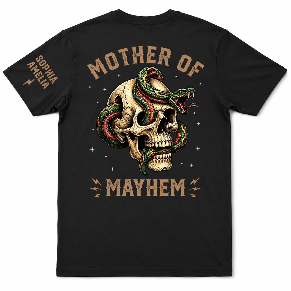 Gift For Father,Gift For Mother,Top Market,Non-Eng,Icon,Proud - Father Of Mayhem - Personalized T Shirt