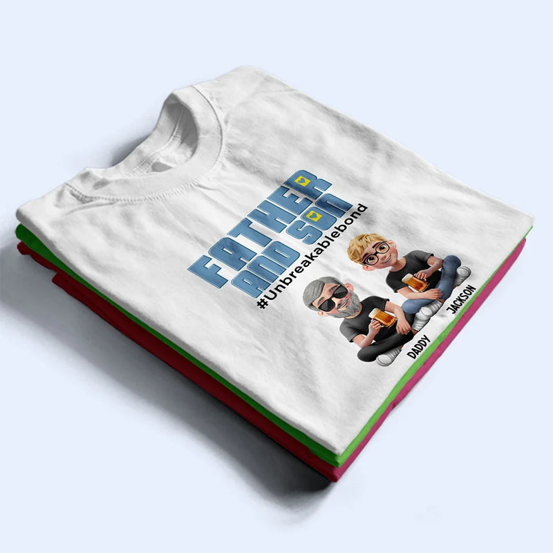 Gift For Father,Dad,Children - Father Daughter Son Unbreakable Bond - Personalized T Shirt