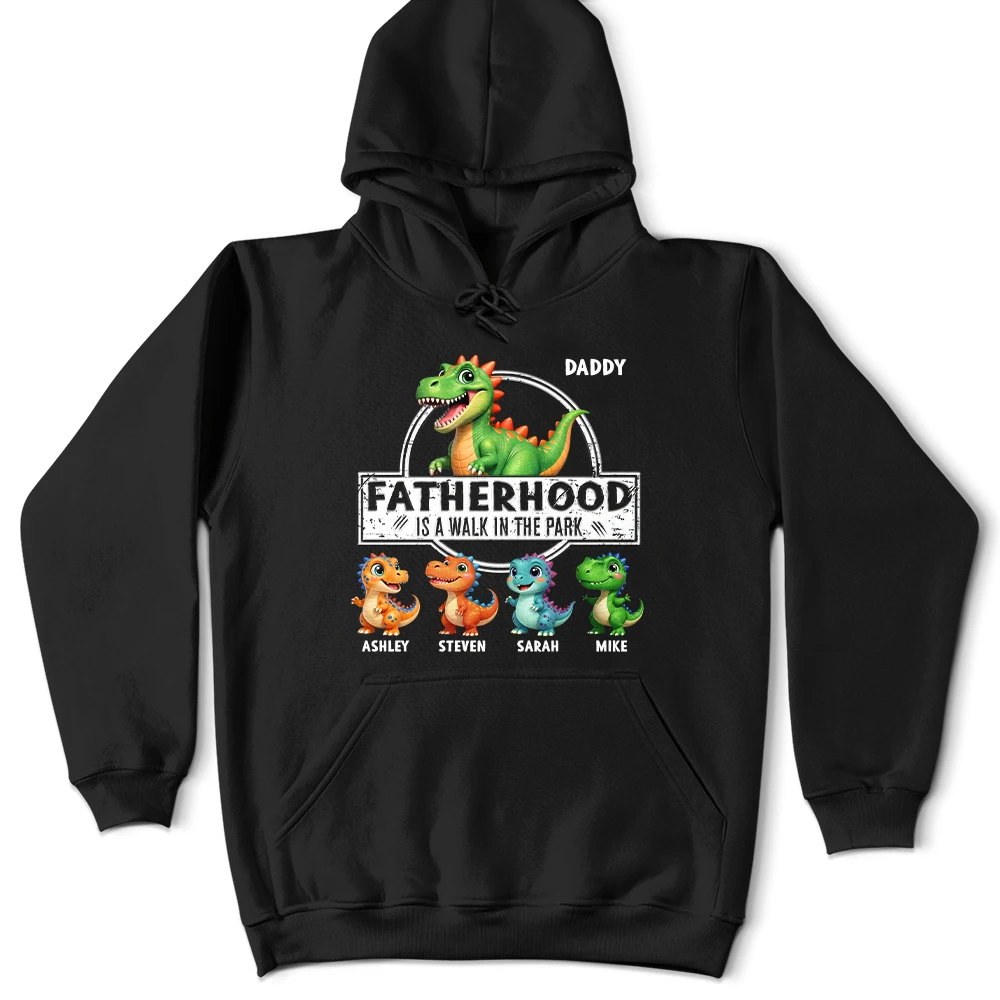 Gift For Father,Humorous,Icon - Fatherhood Is A Walk In The Park - Personalized T Shirt