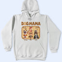 Pet Lovers,Pet Mom,Dog Lovers,Dog Mom,Happy - Faux Embroidery Effect Dog Mom Dog Mum - Personalized T Shirt