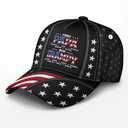 Gift For Grandpa,Gift For Father,Gift For Men,Happy,Top Market,Independence Day - Faux Embroidery Effect First Dad Now Papa - Personalized Classic Cap