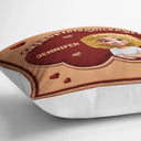 Gift For Grandma,Gift For Grandpa,Grandpa - Grandkids,Grandma - Grandkids,Gift For Women,Gift For Men,Happy - Faux Embroidery Effect Grandkids Spoiled Here - Personalized Pillow