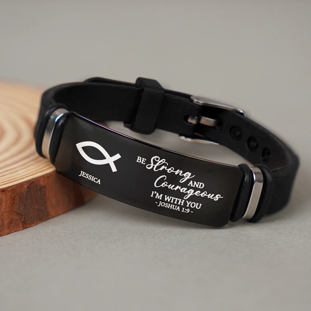 Christian,Gift For Yourself - Favorite Bible And Christian Symbol - Personalized Engraved Bracelet 
