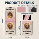 Reading, Gift For Yourself, Gift For Women, Funny - Fell Asleep Here Book Lovers - Personalized Leather Magnetic Bookmark