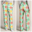 Christmas,Gift For Yourself,Non-Eng - Festive Patchwork With Letters - Personalized Pajama Pants