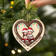 Gift For Couples,Gift For Husband,Gift For Wife,Gift For Boyfriend,Gift For Girlfriend,Christmas,Love - Finally Found My Missing Piece - Personalized 2-Layered Wooden Ornament