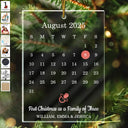 Gift For Couples,Gift For Husband,Gift For Wife,Gift For Boyfriend,Gift For Girlfriend,Family,Love,Gift For Mother,Gift For Father,New Dad,New baby,New Mom,Anniversary - First Anniversary Our Love Keepsake - Personalized Custom Shaped Acrylic Ornament