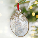 Gift For Couples,Gift For Husband,Gift For Wife,Gift For Boyfriend,Gift For Girlfriend,Love,Christmas - First Christmas As - Personalized Custom Shaped Mirror Ornament