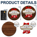 First Christmas As A Family Of Four Stocking Family - Personalized 2-Layered Wooden Ornament