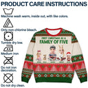 Christmas,Family,New baby,Happy - First Christmas As Family - Personalized Unisex Ugly Sweater