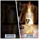 Gift For Couples, Gift For Husband, Gift For Wife, Gift For Boyfriend, Gift For Girlfriend, Funny - First Christmas As Married - Personalized Bottle Light