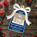 Gift For Couples,Gift For Husband,Gift For Wife,Gift For Boyfriend,Gift For Girlfriend,Married ,Engaged,Anniversary,Wedding Anniversary,Christmas - First Christmas As Mr. & Mrs. - Personalized Custom Shaped Acrylic Ornament