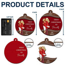 Christmas,Gift For Couples,Engaged,Wedding,Married ,Love - First Christmas As Mr & Mrs Loving Kissing Couple - Personalized 2-Layered Wooden Ornament