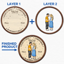 Christmas,Pregnant Mom,New baby - First Christmas In Mommy's Belly - Personalized 2-Layered Wooden Ornament