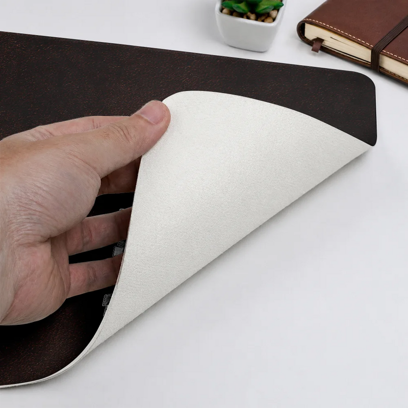Gift For Father,Gift For Grandpa,Grandpa - Grandkids,Dad - Children,Independence Day,Non-Eng,Special Font,Confident - First Dad Now Grandpa - Personalized Leather Desk Mat