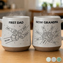 Gift For Father,Adorable,Icon - First Dad Now Grandpa Fist Bumps - Personalized Conical Mug