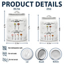 Gift For Mother,Gift For Grandma,Love,Happy - First Mom Now Grandma 3D Effect Birth Flowers - Personalized Cookie Jar