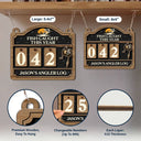 Gift For Women,Gift For Men,Gift For Yourself,Happy,Fishing - Fish Caught This Year - Personalized Hanging Tracker Sign
