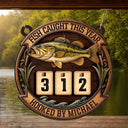 Gift For Men,Fishing,Happy - Fish Caught This Year Just One More Cast - Personalized Hanging Tracker Sign