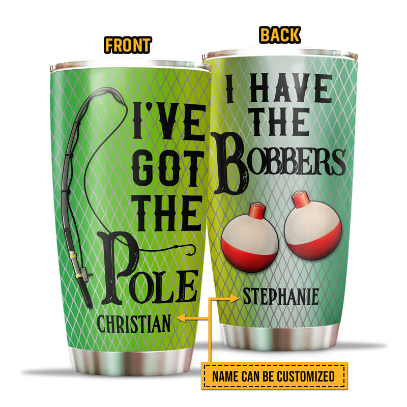 Tasse personnalisée « Couple de pêcheurs » : mari et femme, « J'ai la canne à pêche », cadeau pour couple, cadeau de pêche, tasse de voyage