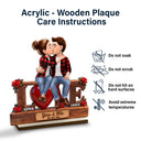 Gift For Couples,Old Couples,Gift For Husband,Gift For Wife,Gift For Boyfriend,Gift For Girlfriend,LGBT,Love,Top Market - Flannel Couple You & Me We Got This - Personalized Custom Shaped 2-Layered Acrylic Wooden Plaque