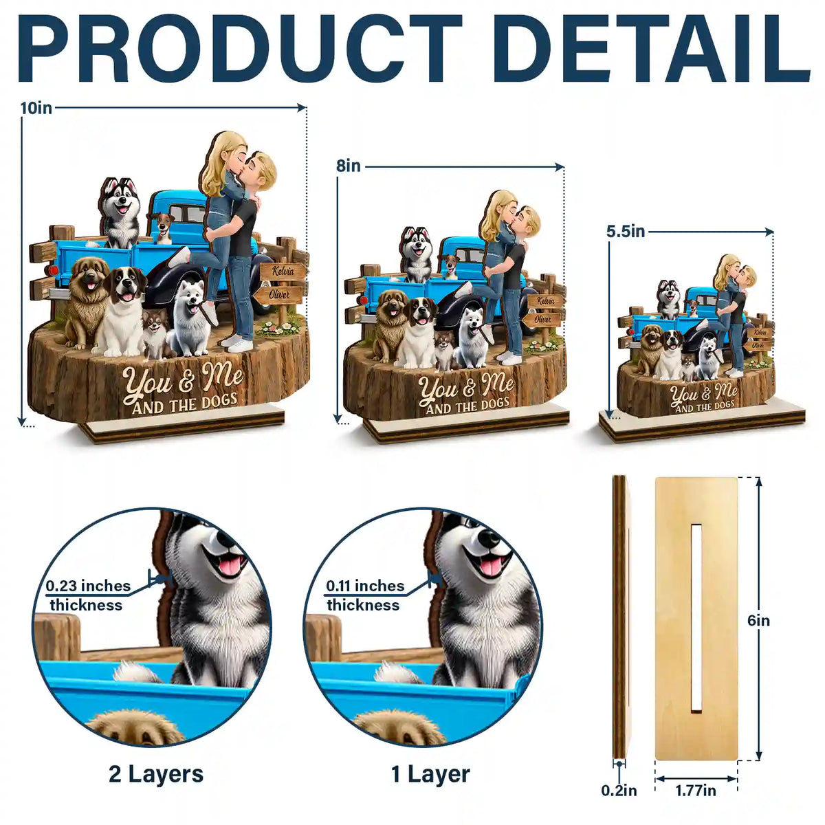 Gift For Couples,Gift For Husband,Gift For Wife,Gift For Boyfriend,Gift For Girlfriend,LGBT,Love - Flannel Standing Couple You And Me We Got This - Personalized Custom Shaped Wooden Plaque