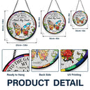 Gardening,Love - Floral Art And Into The Garden I Go - Personalized Stained Glass Window Hanging Suncatcher