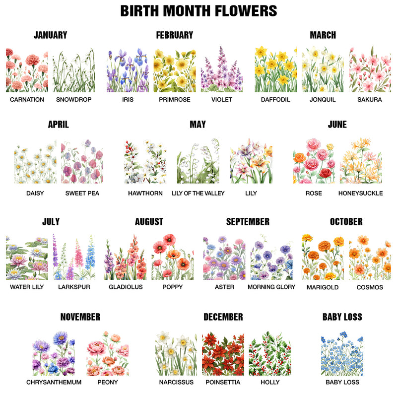 Gift For Yourself,Gift For Women,Happy - Birth Month Flower Watercolor Blooming In Love - Personalized Toiletry Bag