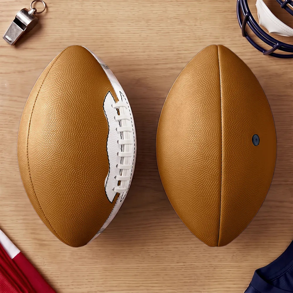 Art Design, Custom Photo, Football, Gift For Grandma, Gifts For Her, Grandma - Grandson, Photo - Pencil Sketch - Bold, Sentimental - Football Birthday Gift For Grandson - Personalized Custom Photo Pencil Sketch I Believe In You Leather Football