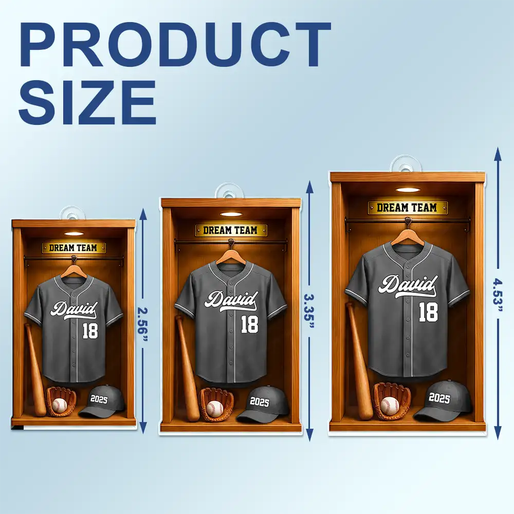 Football,Happy - Football Soccer Locker 3D Effect - Personalized Acrylic Car Hanger