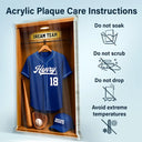 Football,Happy - Football Soccer Locker 3D Effect - Personalized Custom Shaped Acrylic Plaque