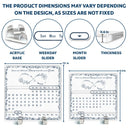 Gift For Bestie,Gift For Sisters,Gift For Mother,Mom - Daughters (Young),Christmas,Love - Forever Bound By Infinity - Personalized Acrylic Perpetual Desk Calendar