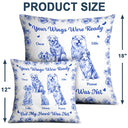 Pet Lovers,Pet Mom,Pet Dad,Pet Couple,Dog Lovers,Dog Mom,Dog Dad,Dog Couple,Cat Lovers,Cat Mom,Cat Dad,Cat Couple,Gift For Couples,Gift For Women,Gift For Men,Memorial,Sad - Forever In My Heart Toile Dog Cat Memorial - Personalized Pillow