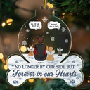 Christmas, Memorial, Pet Lovers, Sad - Forever In Our Hearts Pet Memorial - Personalized Custom Shaped Acrylic Ornament