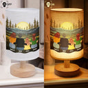 Happy,Gift For Grandma,Gift For Mother,Gift For Women,Mom,Children,Gift For Wife - Forever Love Mom And Her Children - Personalized Fabric Lamp