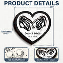 Gift For Husband,Gift For Wife,Gift For Boyfriend,Gift For Girlfriend,Custom Photo,Love,Gift For Couples - Forever & Always Skeleton Couple - Personalized 2-Layered Wooden Ring Dish