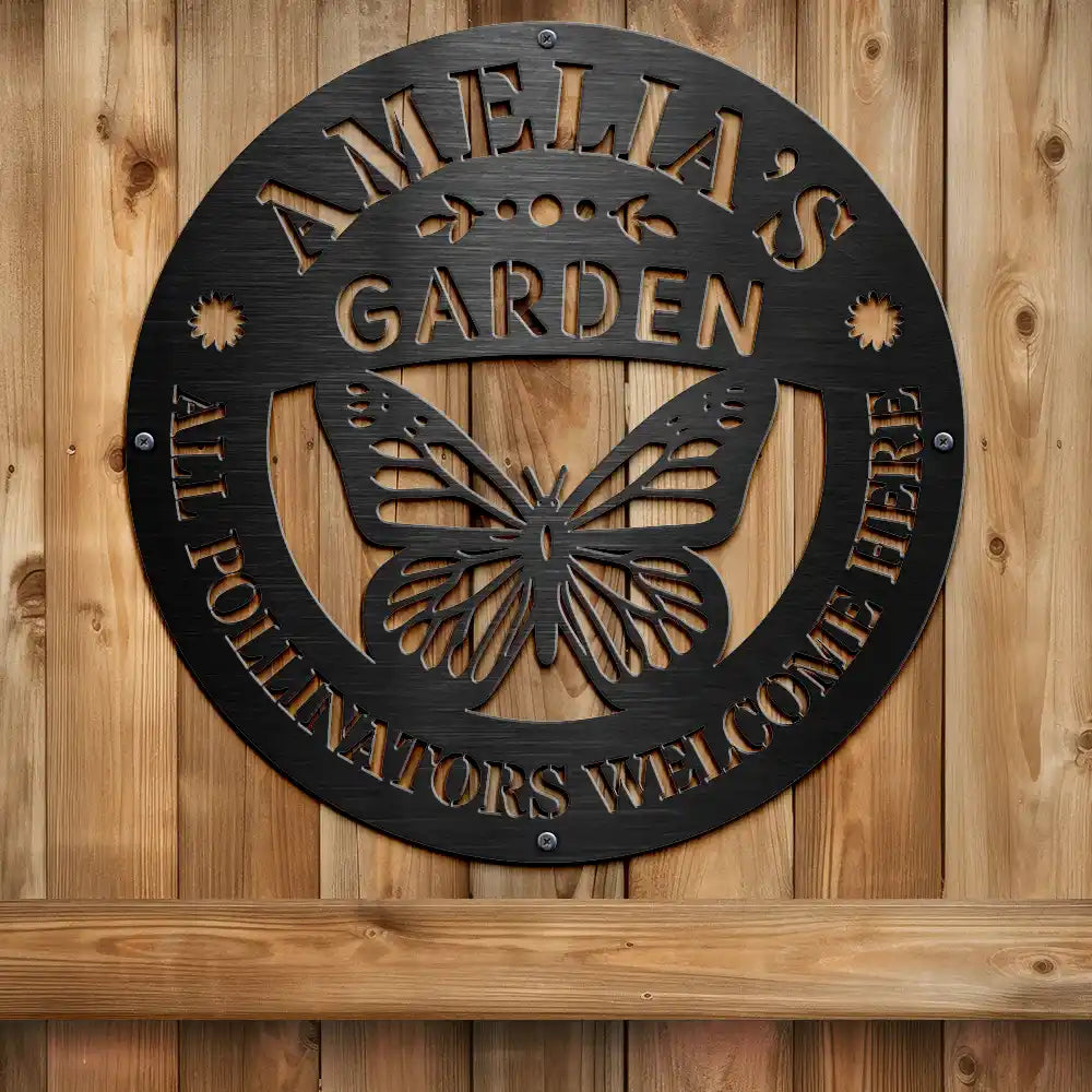 Happy,Gardening,Backyard,Gift For Women,Gift For Yourself,Gift For Men - Fresh Produce Garden - Personalized Cutout Metal Sign