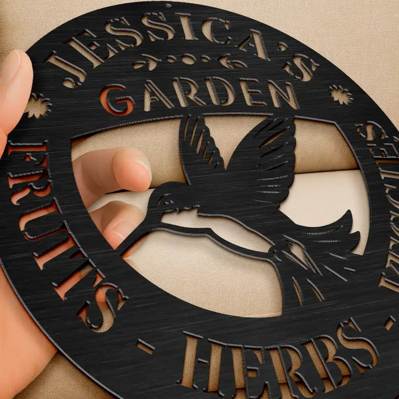 Happy,Gardening,Backyard,Gift For Women,Gift For Yourself,Gift For Men - Fresh Produce Garden - Personalized Cutout Metal Sign