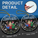 Christmas,Gift For Bestie,Happy - Friends Are The Gardeners Of Our Soul - Personalized Circle Glass Ornament