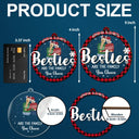 Gift For Bestie, Gift For Sisters, Gifts For Colleagues, Christmas, Love - Friends Besties Are The Family You Choose - Personalized 2-Layered Mix Ornament