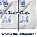 Gift For Bestie,Gift For Sisters,Gift For Women,Long Distance,Christmas,Happy - Friends Sisters Will Always Be Connected By Heart Chinoiserie Toile Besties - Personalized Fleece Blanket, Sherpa Blanket