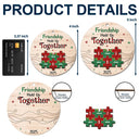 Gift For Bestie - Friendship Hold Us Together Christmas Besties - Personalized 2-Layered Wooden Ornament