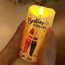 Gift For Bestie, Happy - Friendship Isn't About Who You've Known The Longest Best Friend - Personalized Flameless LED Candle