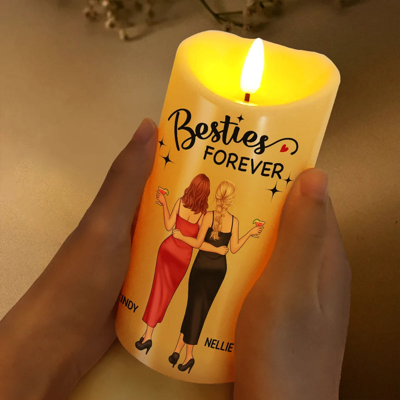 Gift For Bestie, Happy - Friendship Isn't About Who You've Known The Longest Best Friend - Personalized Flameless LED Candle