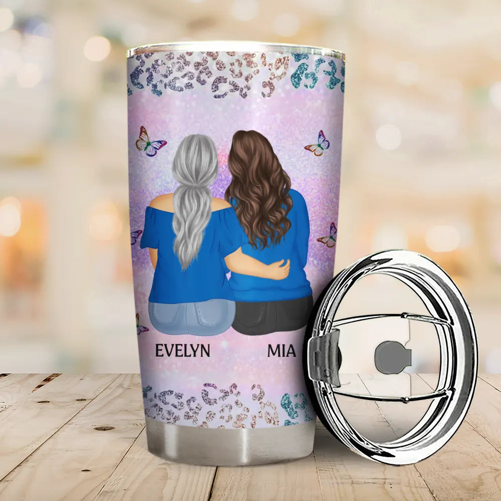 Mom - Daughters (Adult),Gift For Daughter,Happy, Top Market - From Mom To Badass Daughter - Personalized Tumbler