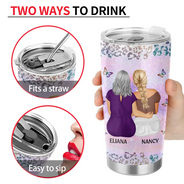 Mom - Daughters (Adult),Gift For Daughter,Happy, Top Market - From Mom To Badass Daughter - Personalized Tumbler