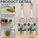 Old Couples, Gift For Husband, Gift For Wife, Gift For Boyfriend, Gift For Girlfriend, Love - From Our First Kiss Old Couple - Personalized Bottle Light