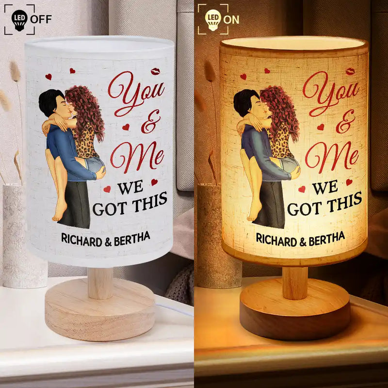 Love,Gift For Couples,Gift For Husband,Gift For Wife,Gift For Boyfriend,Gift For Girlfriend - From Our First Kiss Till Our Last Breath - Personalized Fabric Lamp